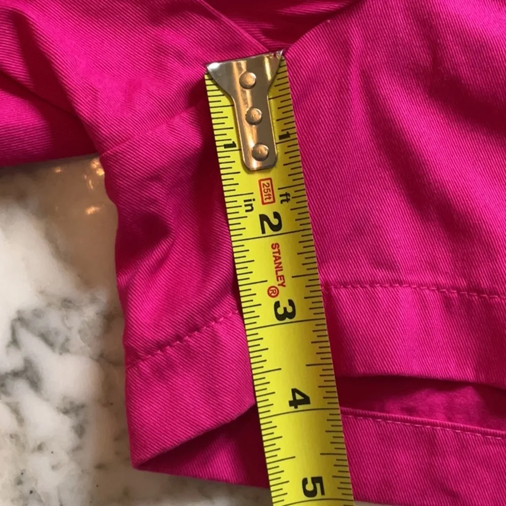 NWT J. Crew classic chino shorts, size 2, pink - faint blue spill needs washing - Image 6