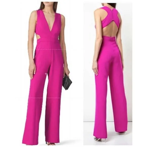 Aiden Mattox NEW sleeveless crepe jumpsuit size 0 - Image 2