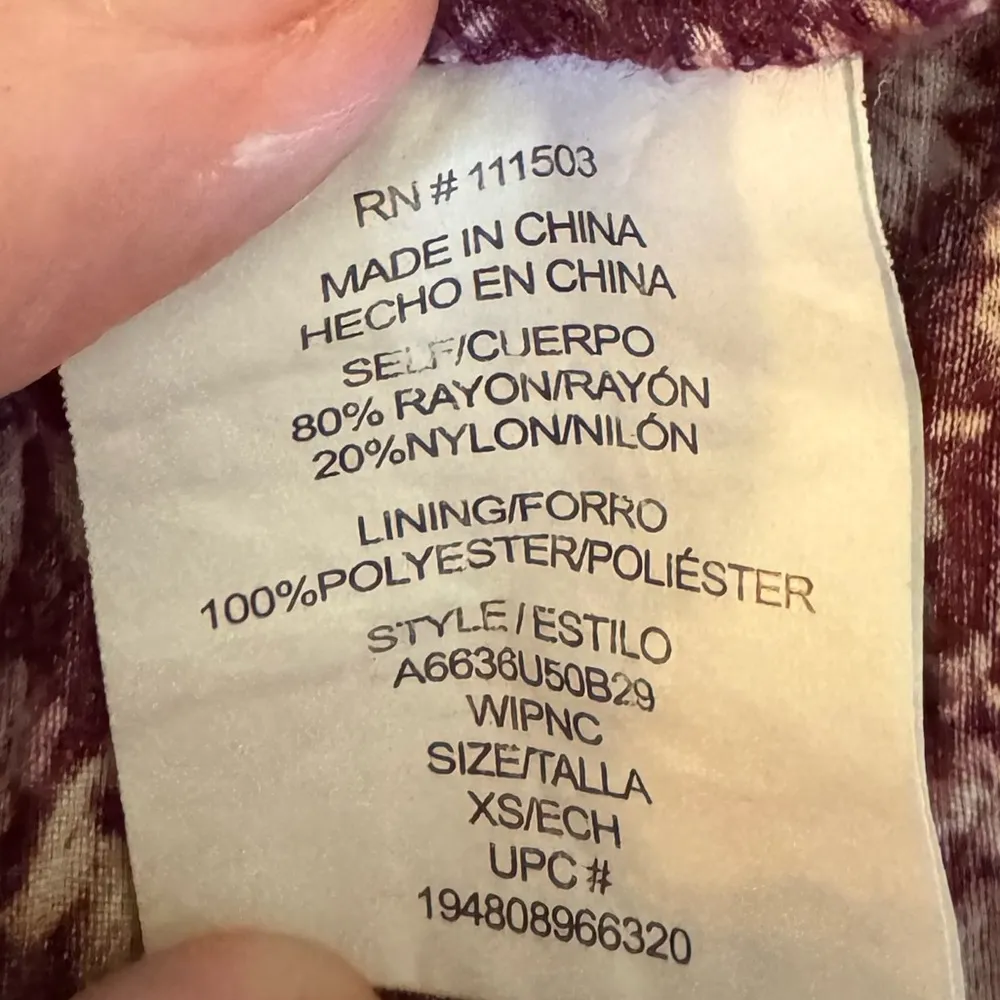 Juniors’ Lily Rose Pleated Bodice Skate Dress XS Wine Floral Puff Sleeve Peasant - Image 6