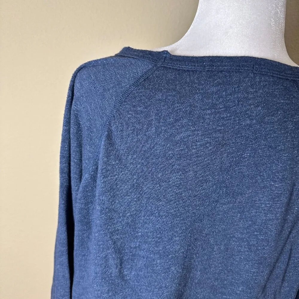 JAMES PERSE Size 3 / Large Dusty Blue Thin Sweatshirt / Sweater French Terry - Image 6