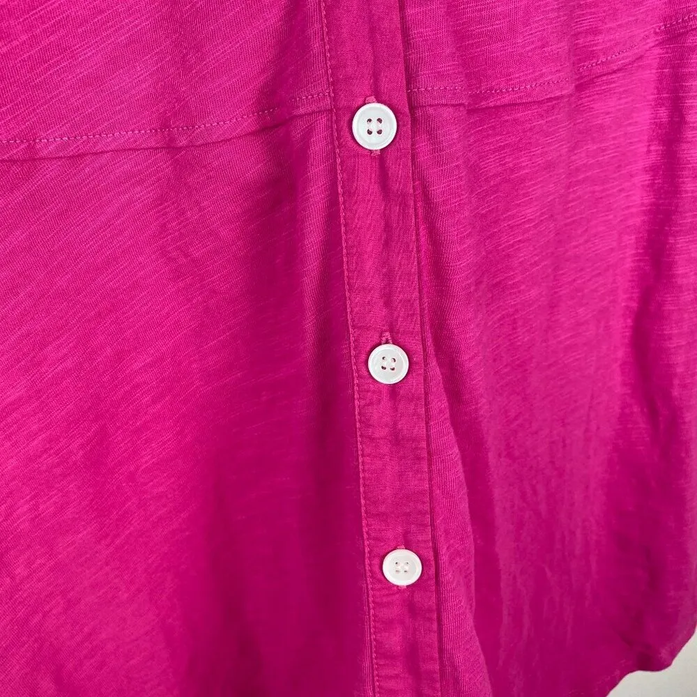 Soft Surroundings Tunic Pamplona 100% Cotton Heather Fuchsia Pink Size XS - Image 9
