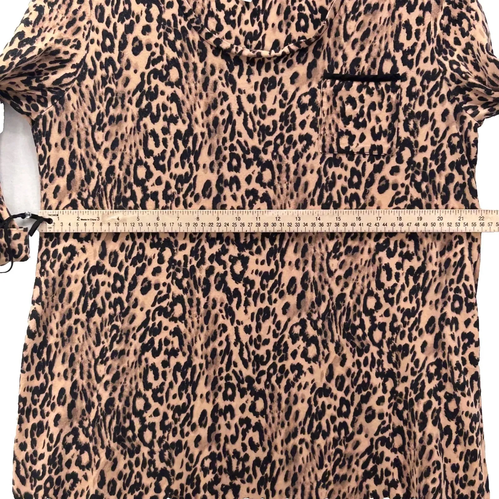 Soma‎ Sleep Dress XL Leopard Print Longe Warm Comfy Loose Neutral Animal Print - Image 12
