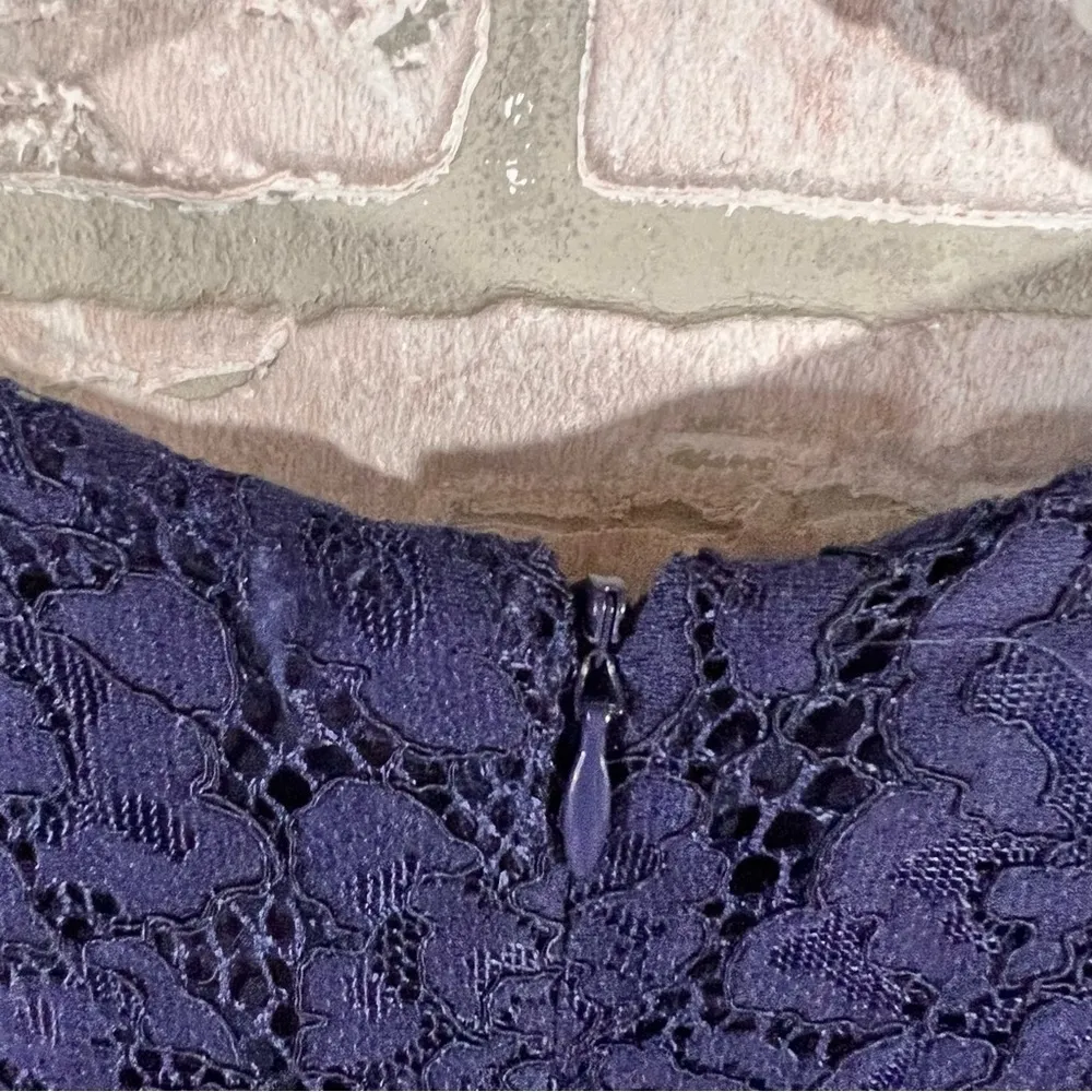 Joie Adisa Navy Lace Overlay Dress Size 10 - Image 11