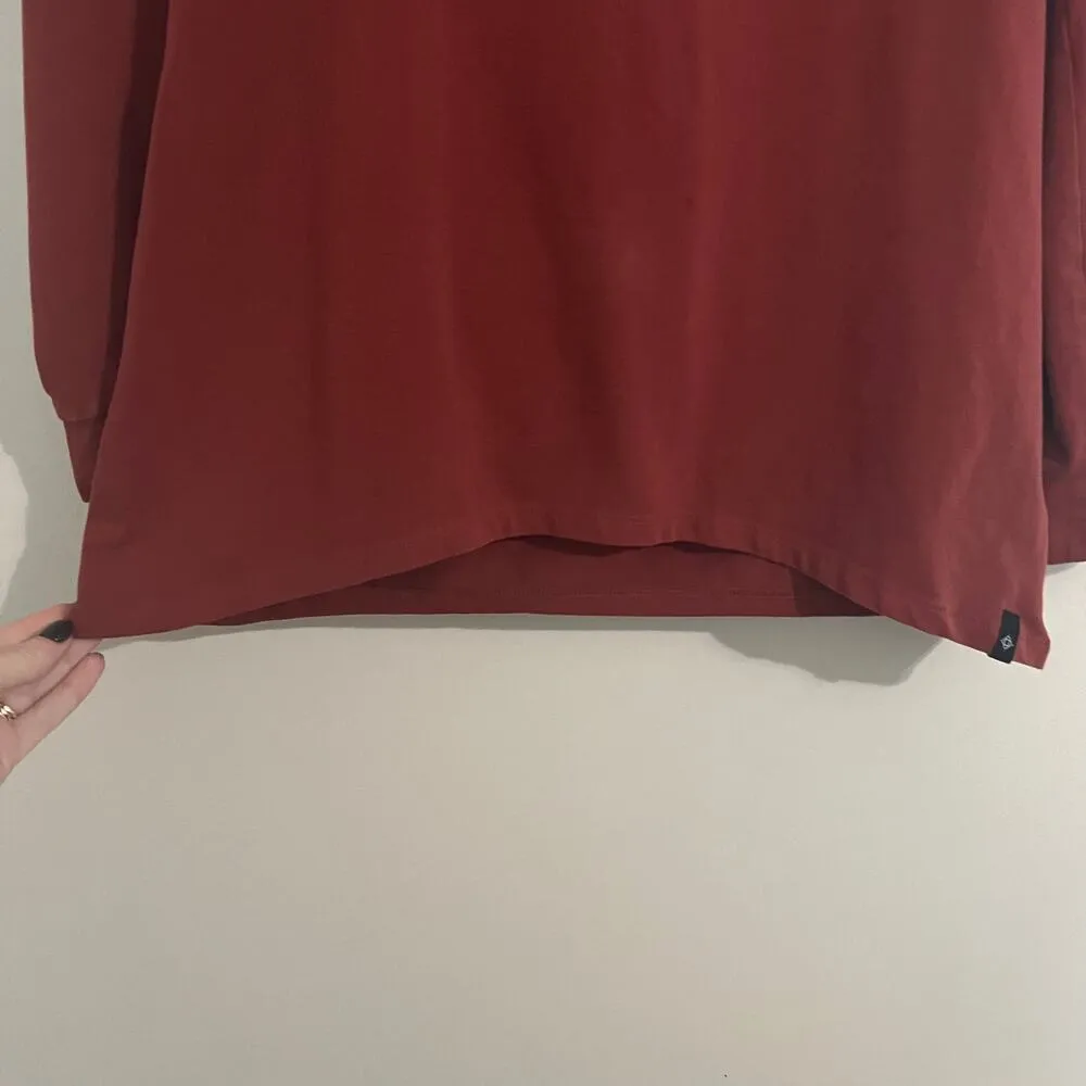 Satva Organic Cotton Cowl Neck Long Sleeve Hoodie Sweatshirt Size Medium - Image 4