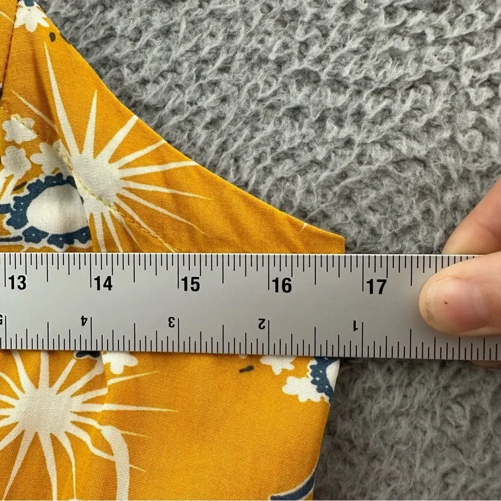 Modcloth On Cloud Nineties Shift Dress Floral Yellow Women's Small‎ - Image 7