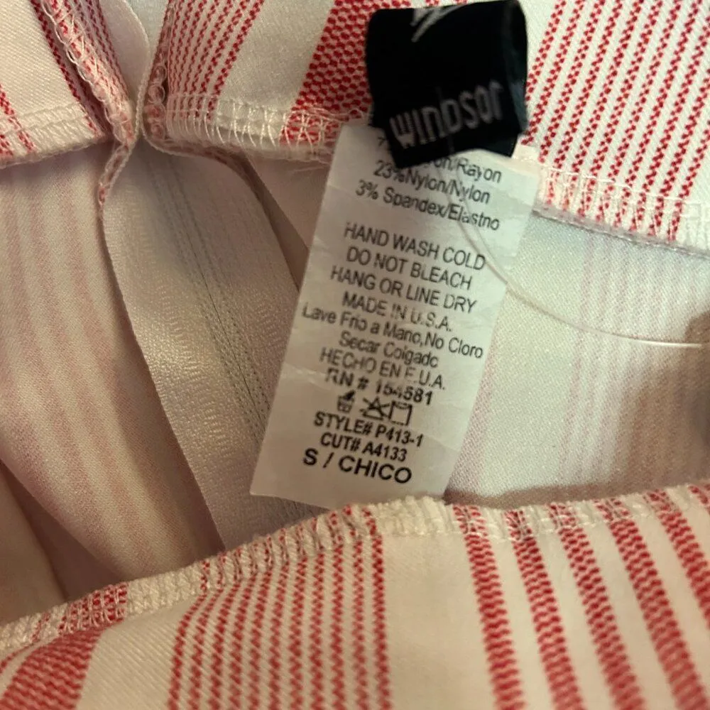 Windsor Striped Tie Waist Pants - Size Small (NWT) - Image 5