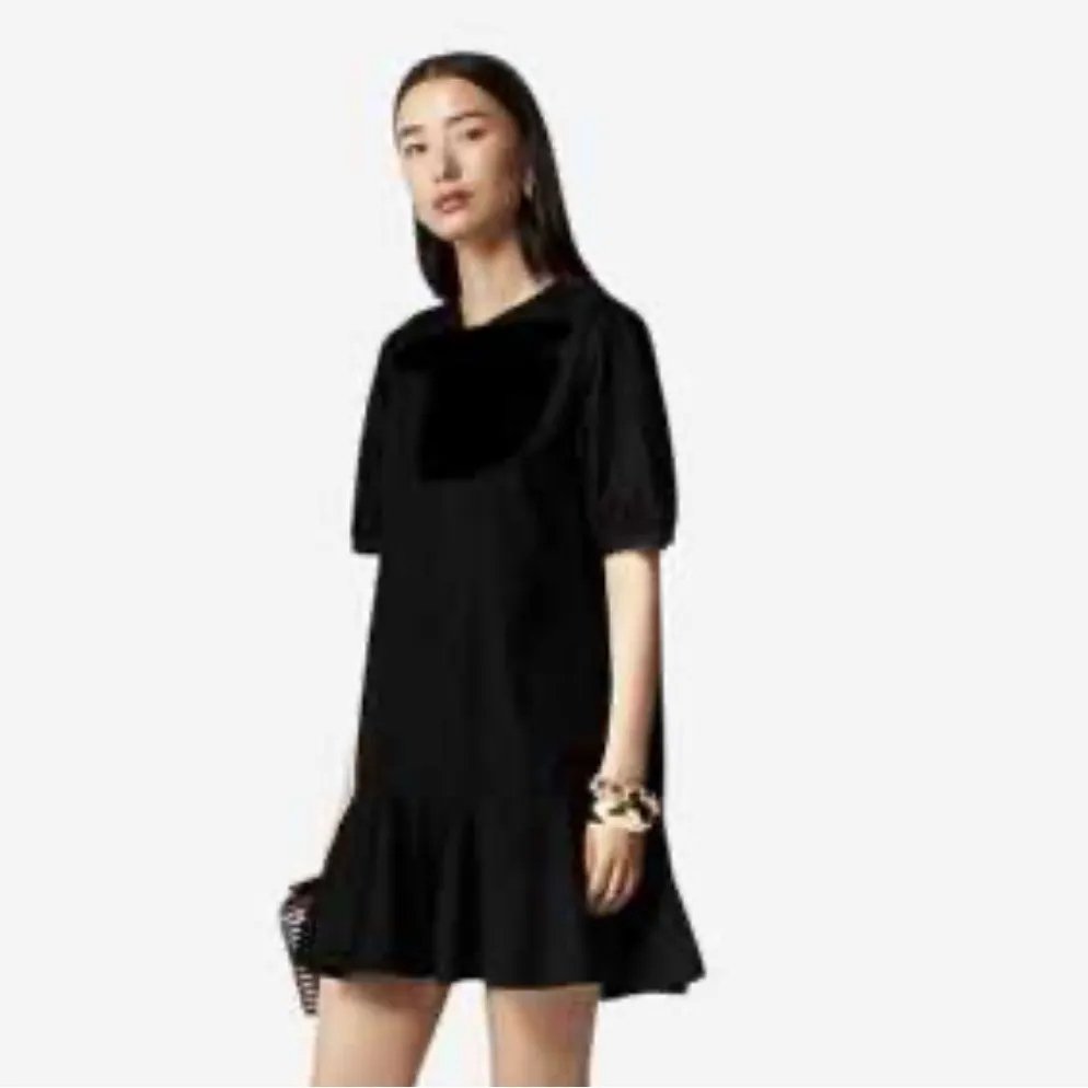 Camille & Co Black Boho Linen Italy Bohemian Casual Dress Small Women’s - Image 2