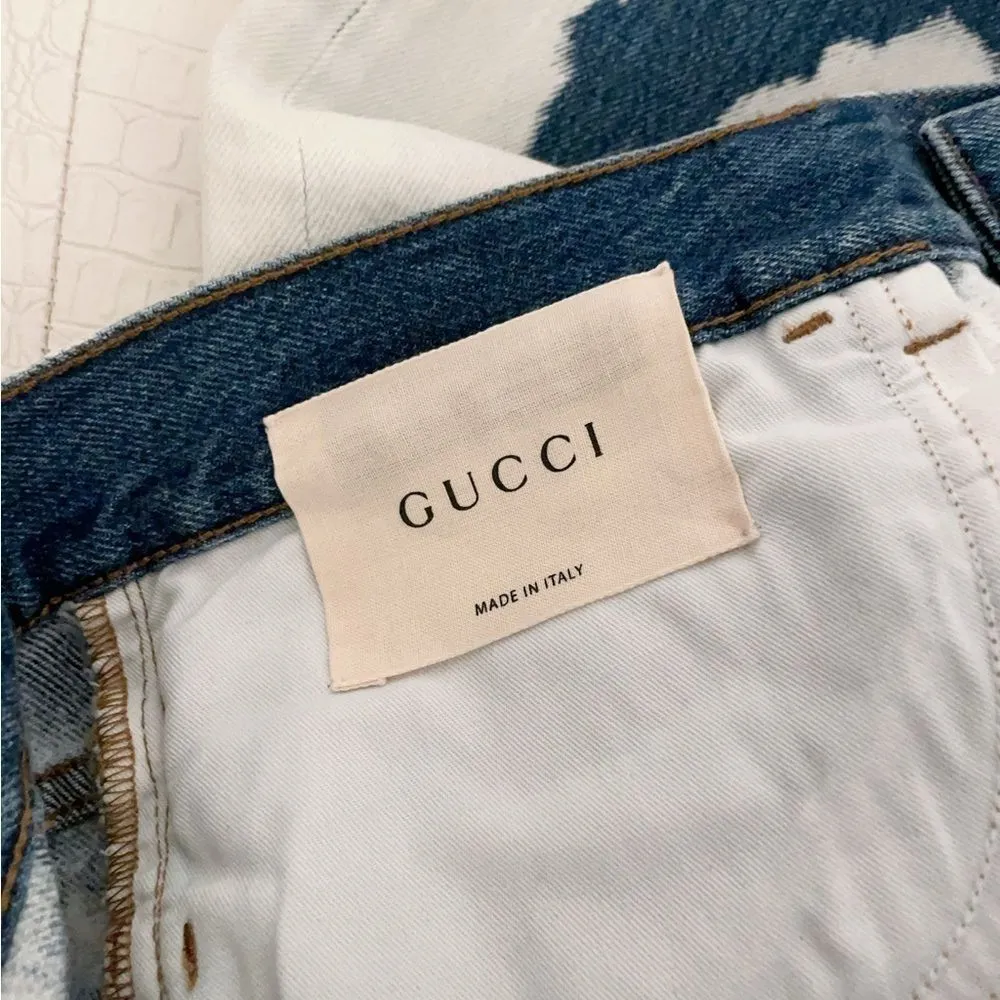 NWT Gucci Hand Bleached Punk Denim Jeans size 28 - Image 13