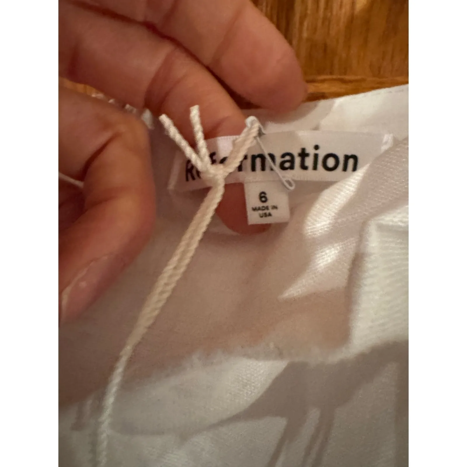 REFORMATION Reformation Kerrigan Linen Mini Dress White size 6 NWT - Image 8