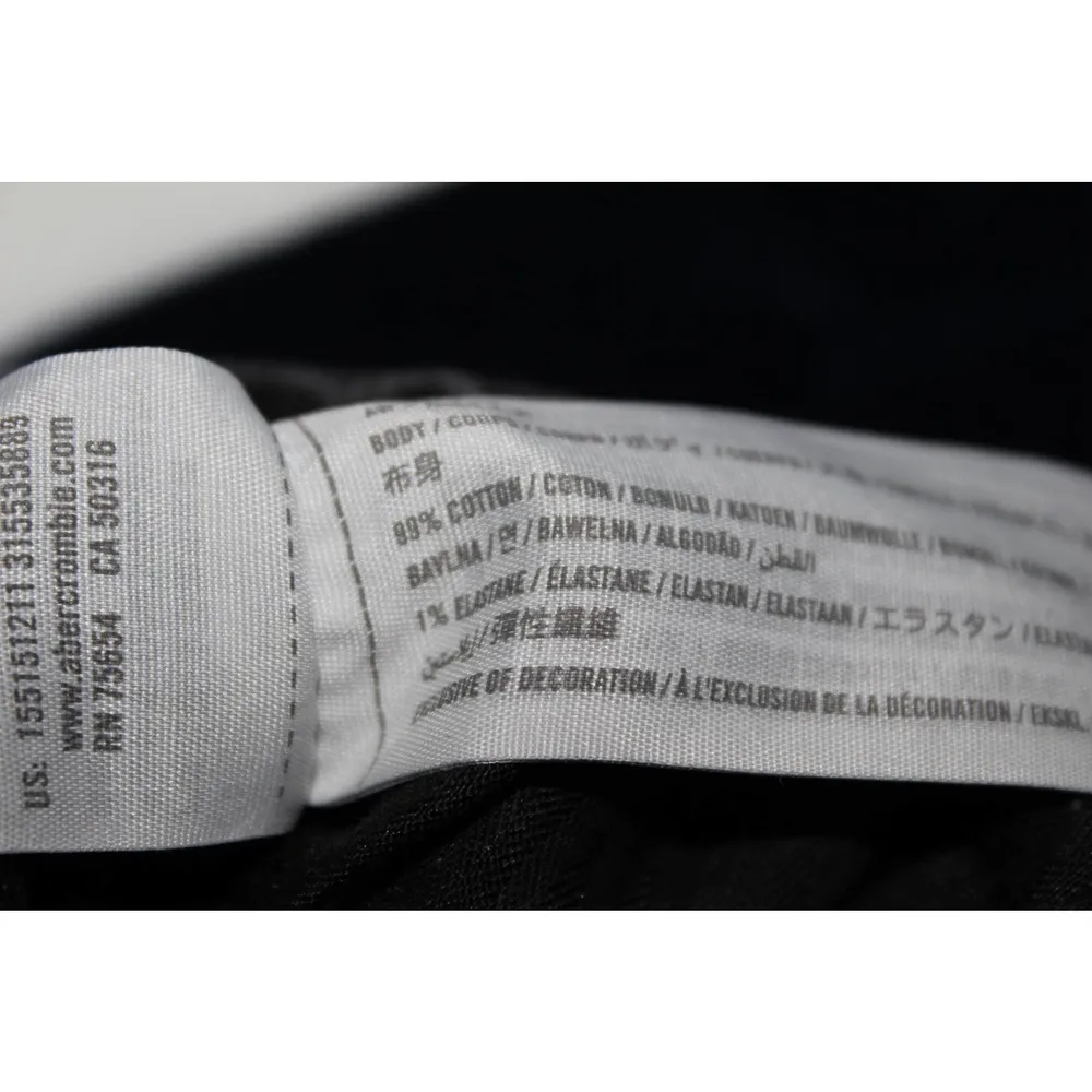 Womens Abercrombie & Fitch The Mom High Rise Black Denim Ankle Jeans Size 28 / 6 - Image 4