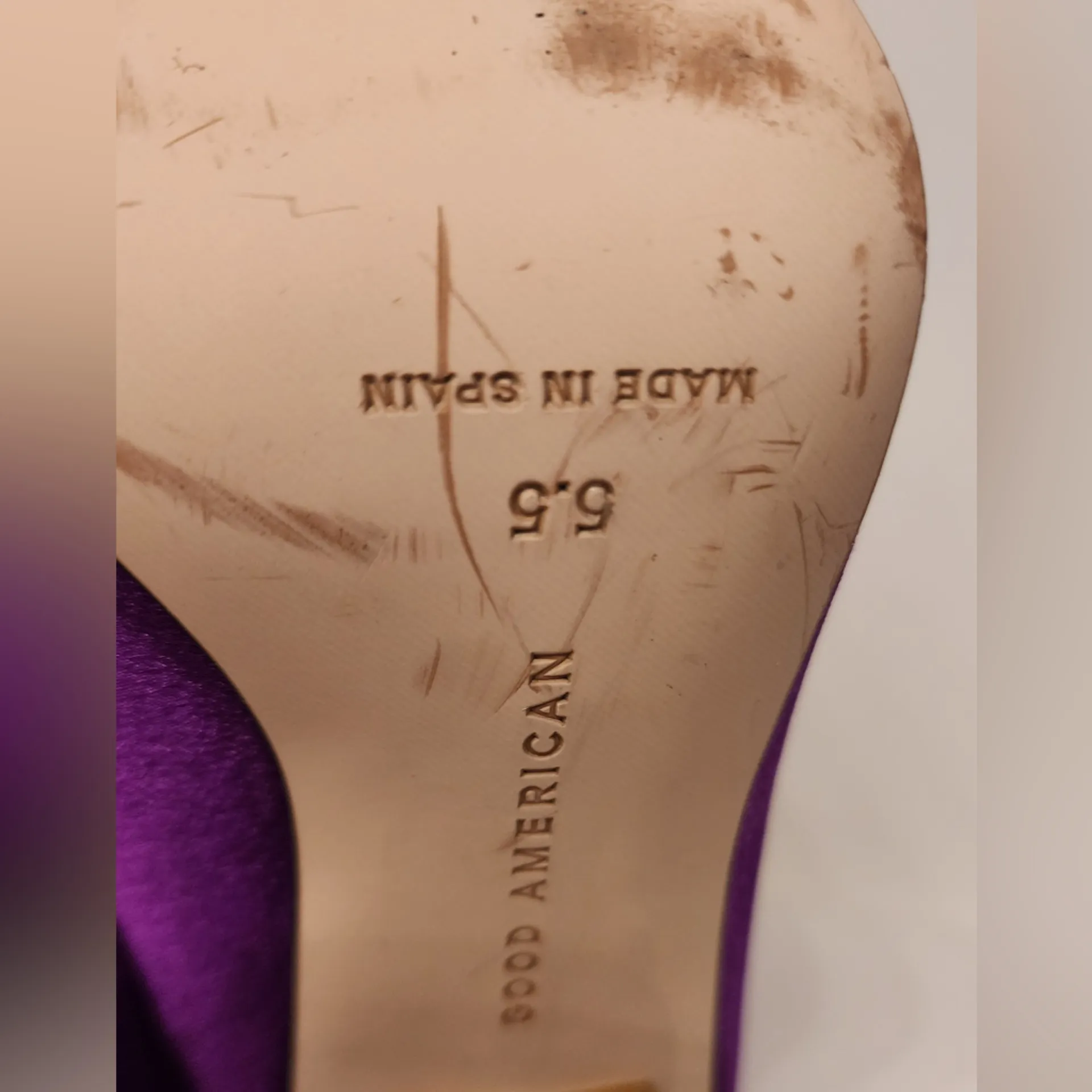 Good American High Kickstand Purple Pointed Toe Neoprene Women Booties Size 5.5 - Image 10