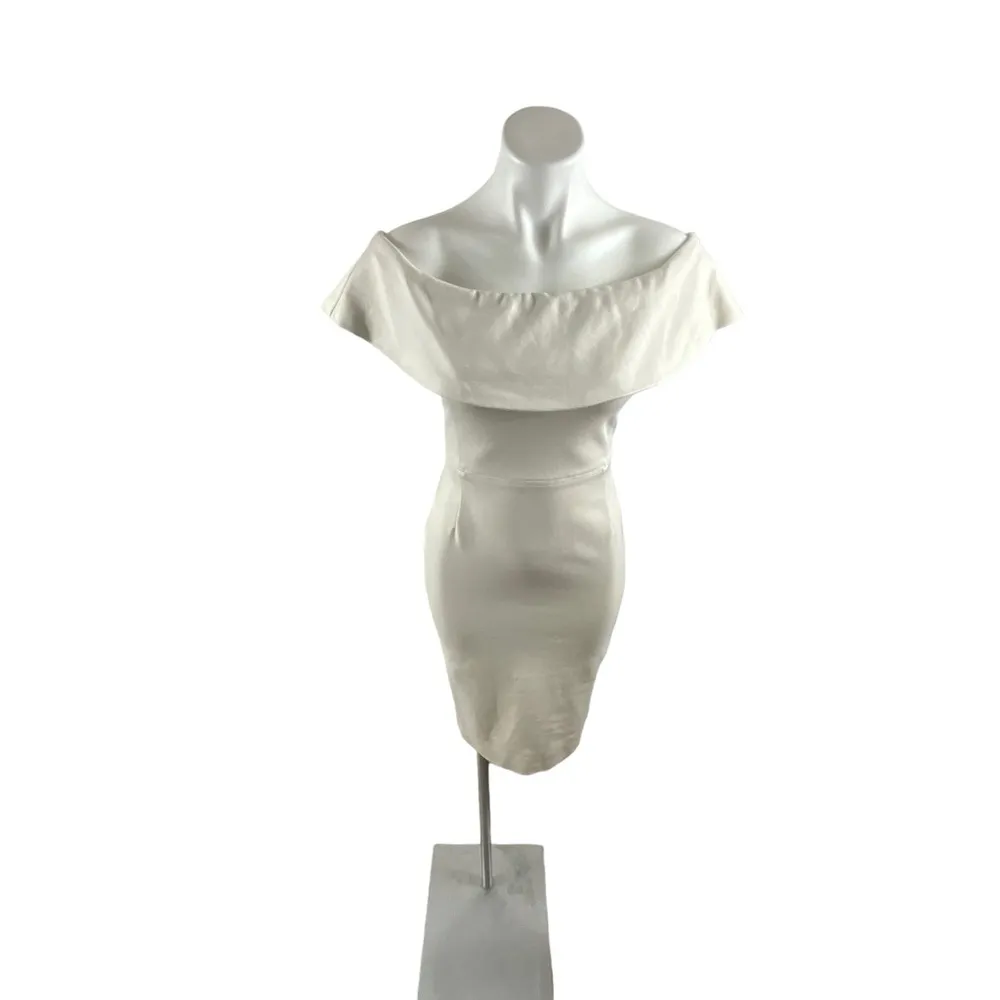 Aritzia Babaton Ruslan Off The Shoulder Dress in Cream - Image 6