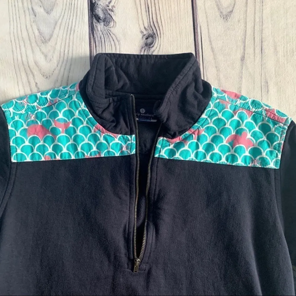 Simply Southern Pullover Mermaid Scale Size Small - Image 3