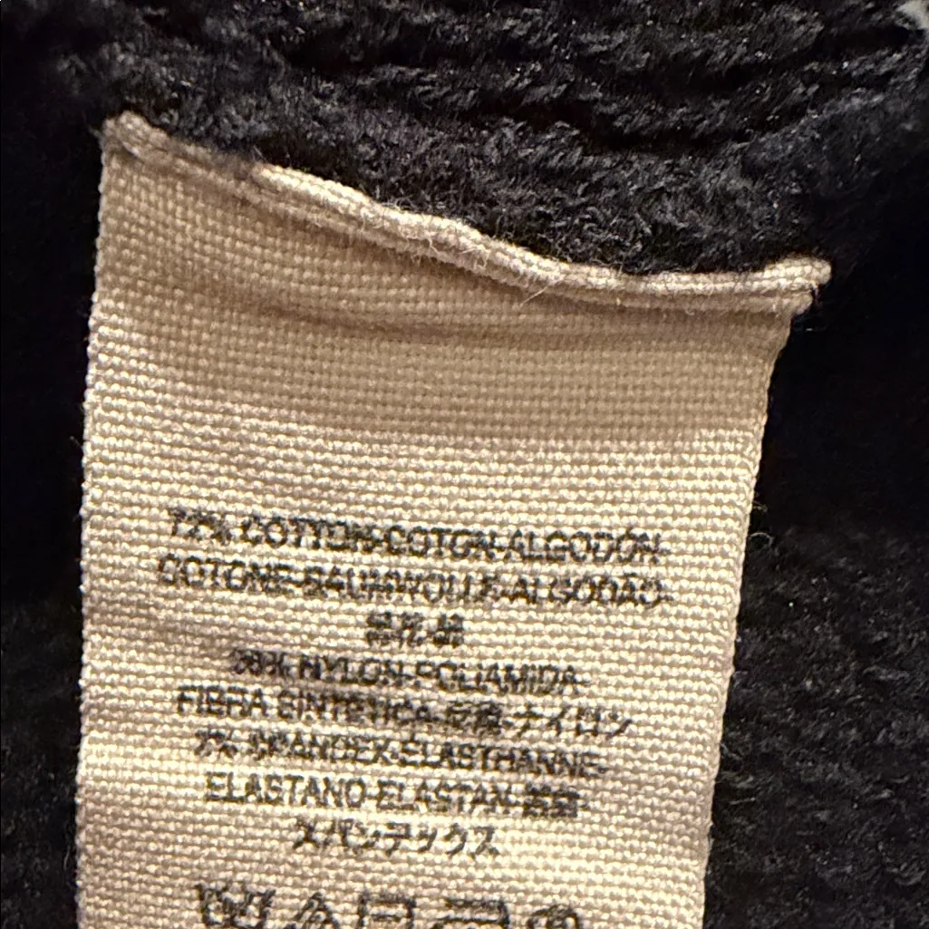 Free People Slouchy Front Pockets Ottoman Open Knit Black Cardigan Size Small - Image 10