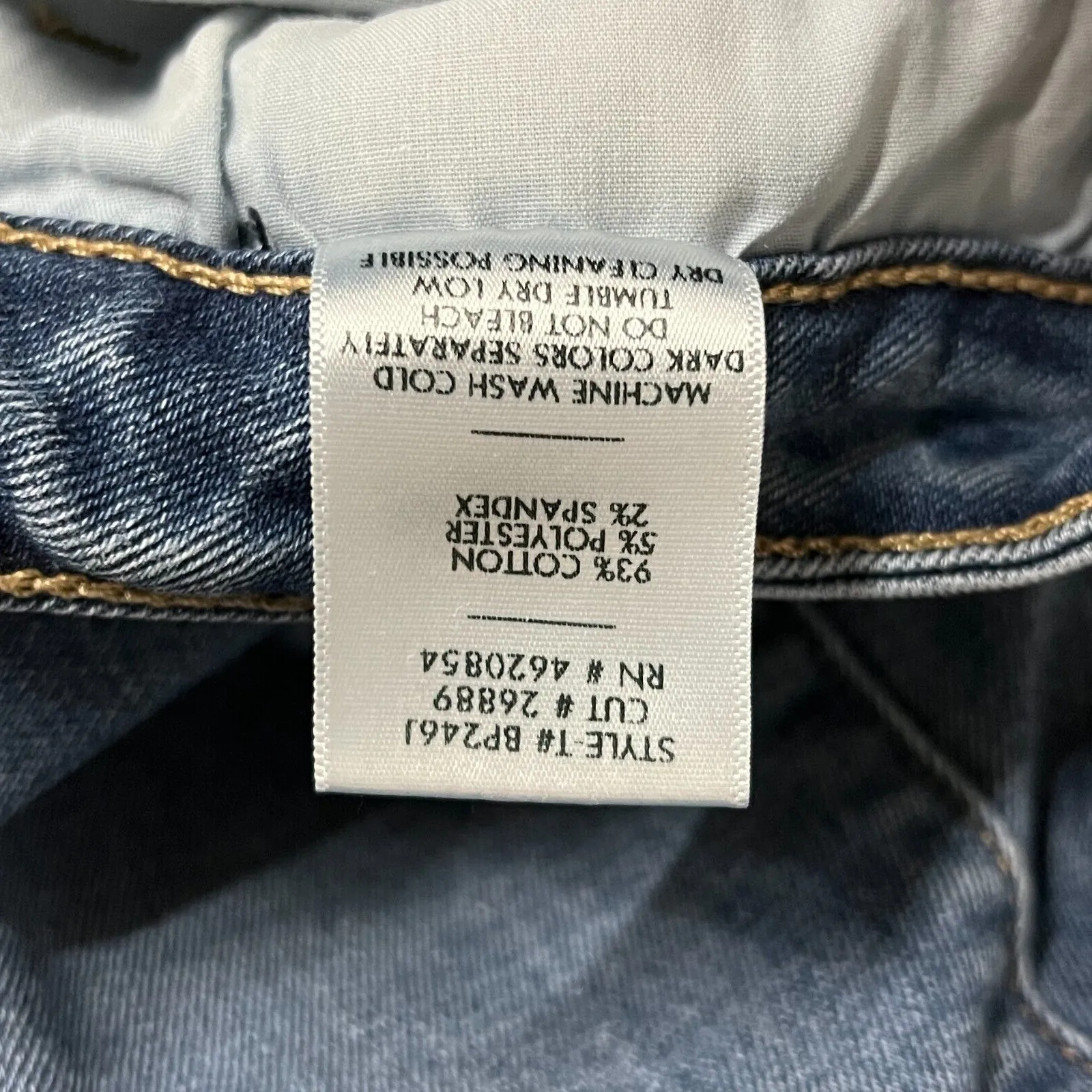 Just Black Jeans Womens 2 25 Blue Slim Straight Crop Frayed Whiskering‎ Casual - Image 7