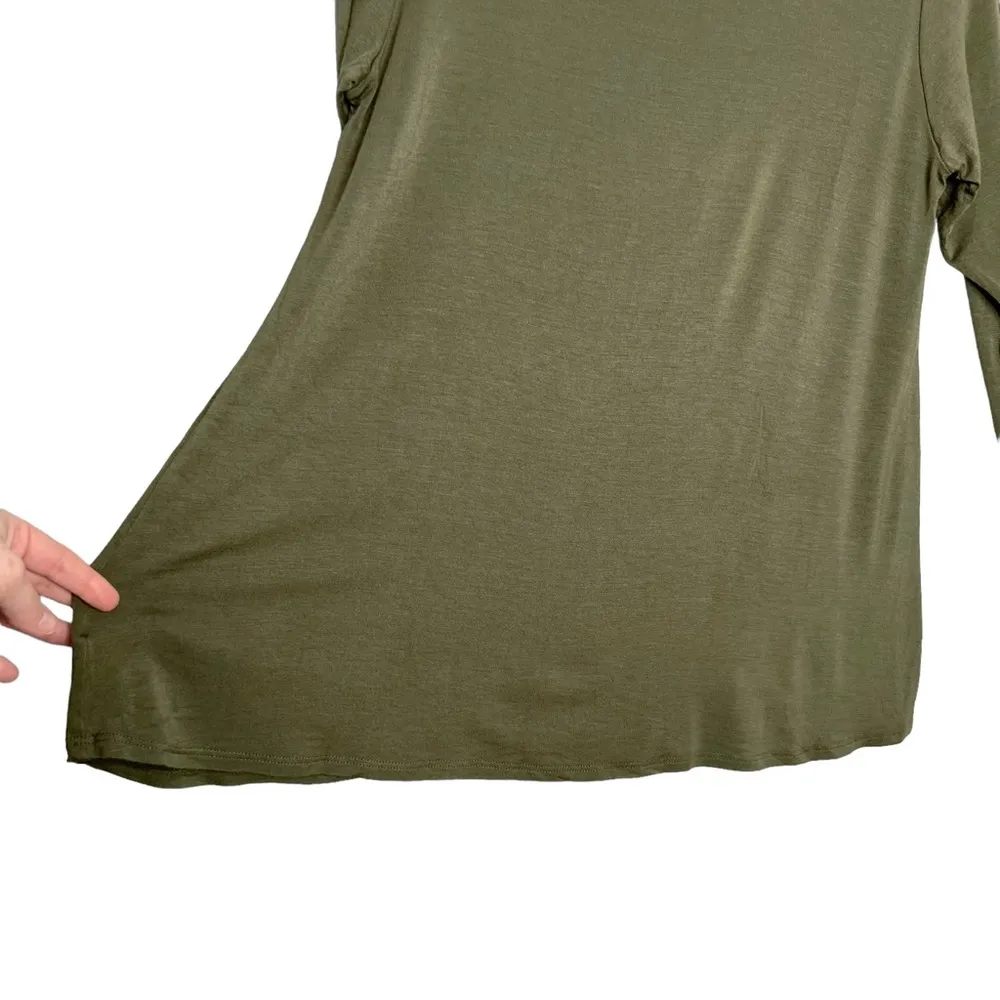 Altar’d State Green Saguaro Cactus Choker Keyhole Neck Flare Blouse - Image 14