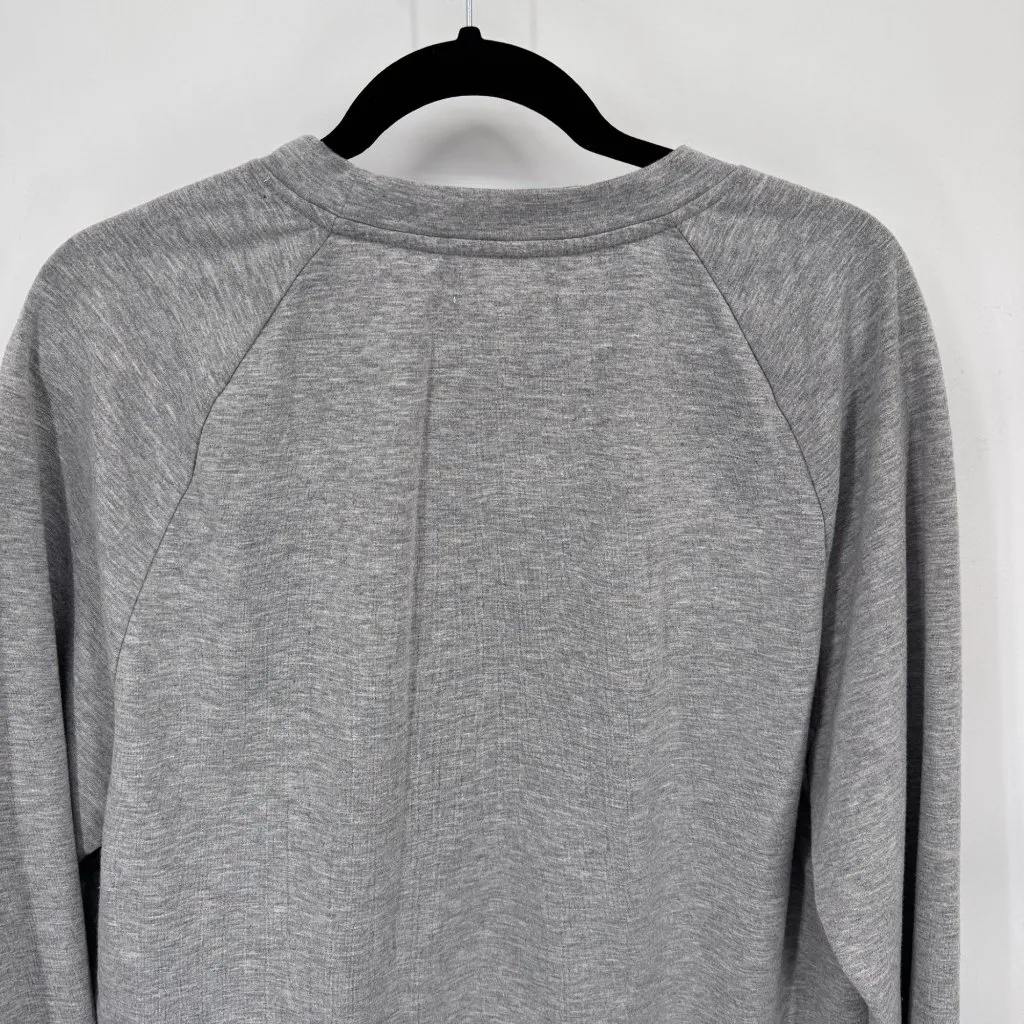 Rae Dunn  Sweatshirt Womens Large‎ Gray "LOVE." Polyester Fleece Lined - Image 6