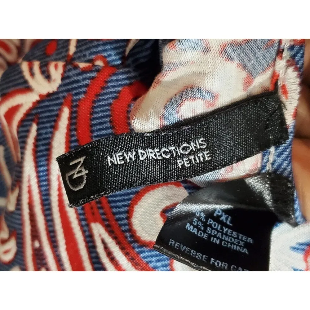 New Directions Women's Blue Polyester V - Image 11