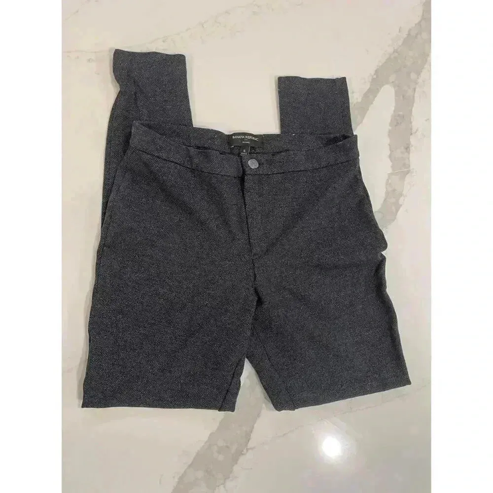 Banana Republic Dress Leggings Pants Women’s Size 6 Black Herringbone Stretch - Image 5