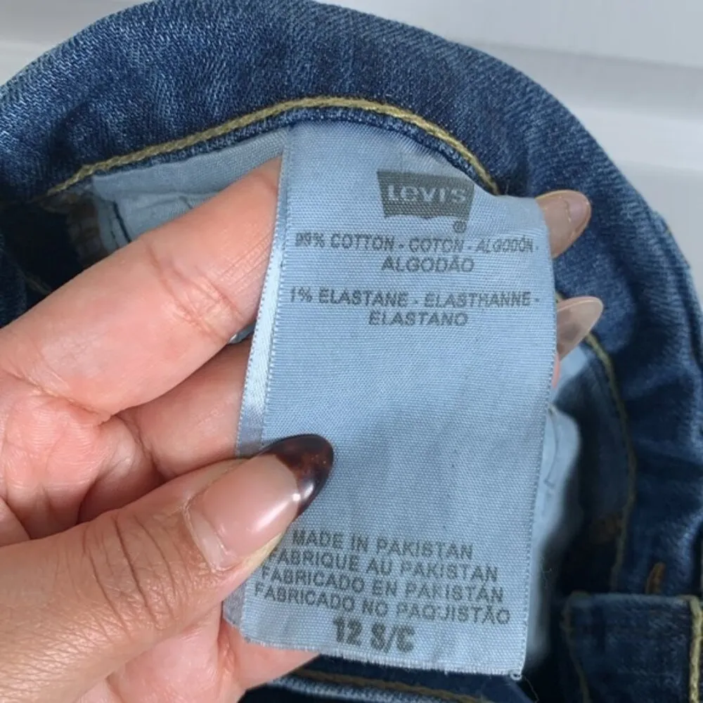 Levi's 515 Denim Blue Boot Cut Jeans Size 12 GUC #4536 - Image 8