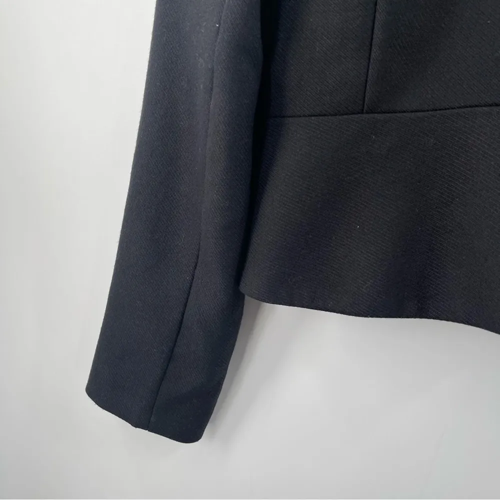 WILLOW & CLAY Blazer Large Wool Blend Navy Black Business Casual Work Office - Image 12