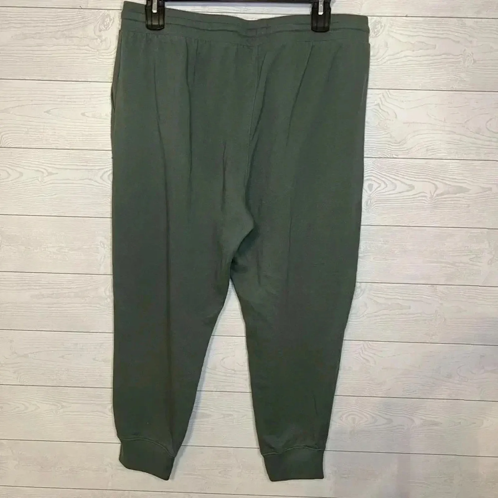 GAP olive green drawstring pull on joggers Size XL - Image 3