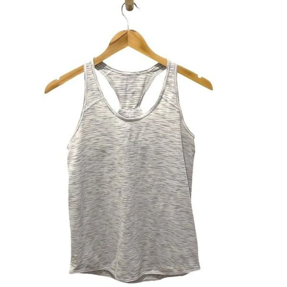 Lululemon Essential Tank in Tiger Space Dye Black White Size‎ 4 - Image 3