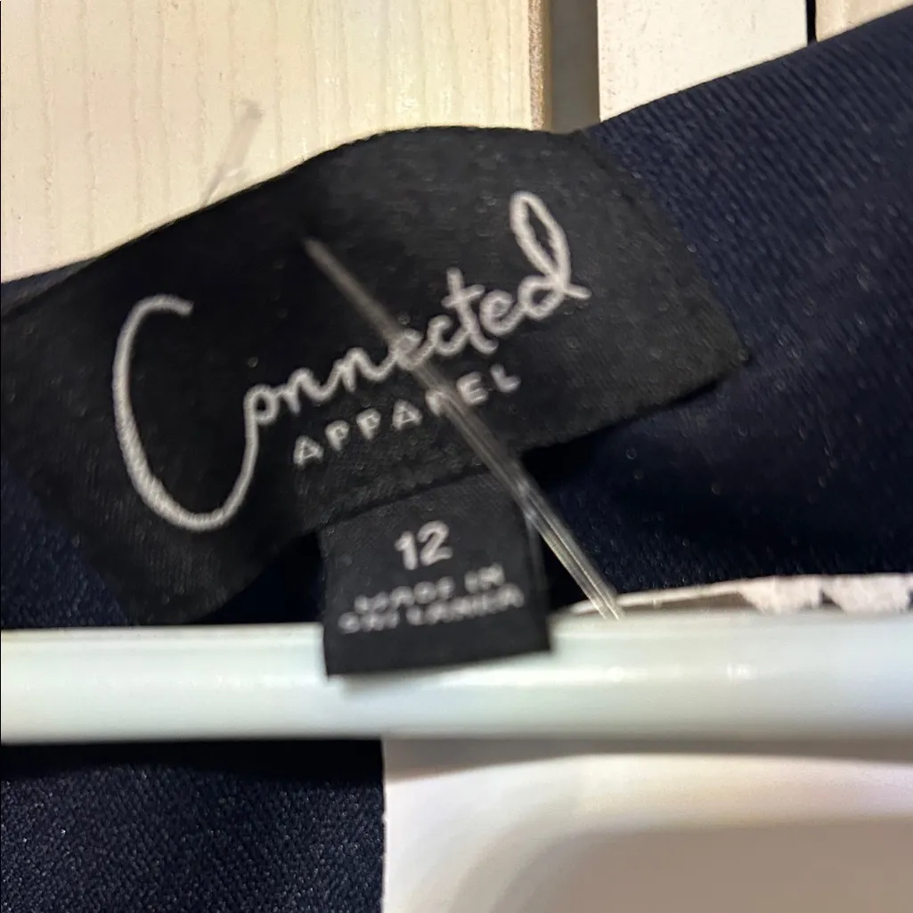 Connected Apparel Black and Pink Midi Dress - Image 7