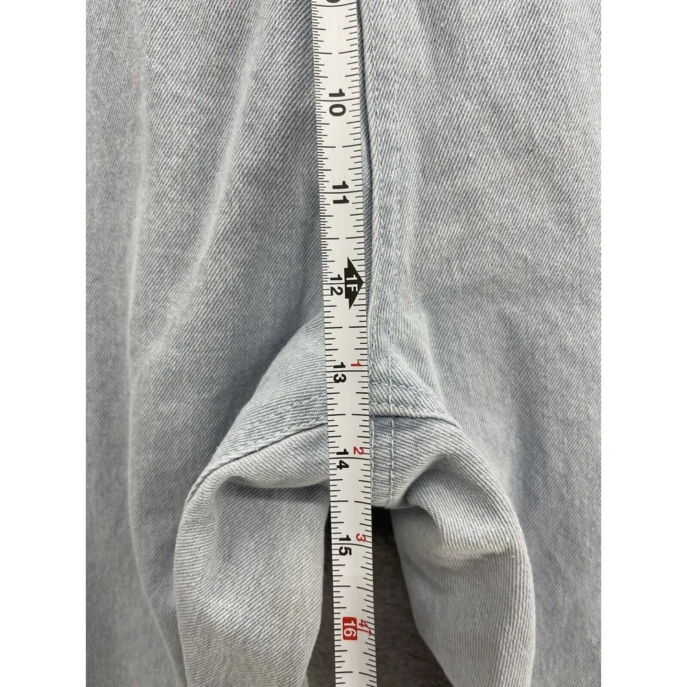 Missguided Women's Jeans Frayed Ends Plus Size 16 Light Wash Straight Leg - Image 7