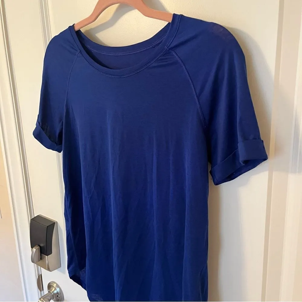 Lululemon Flutter Back Cobalt Tee - Image 2