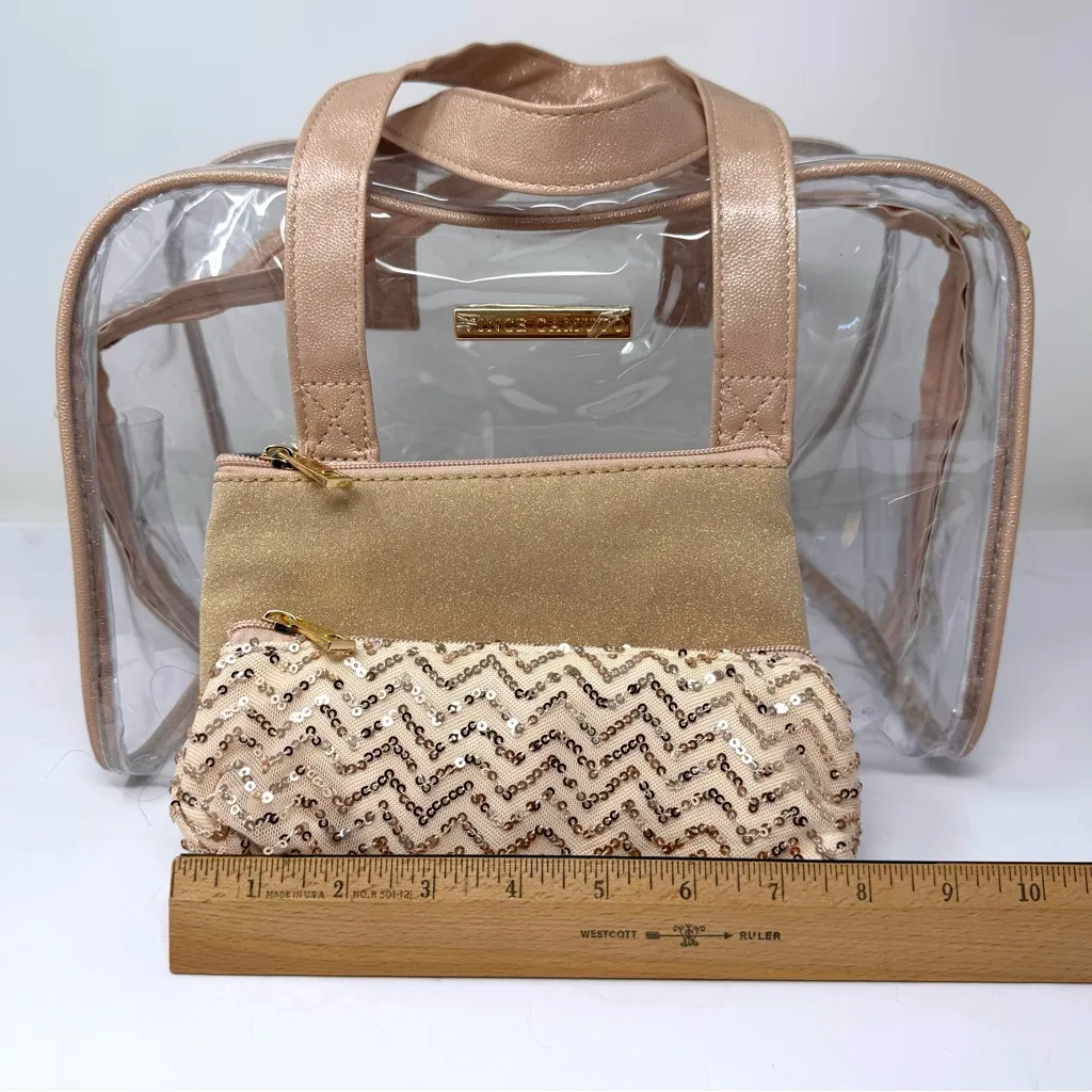 VINCE CAMUTO large cosmetic bag with two NWOT pouches - Image 13