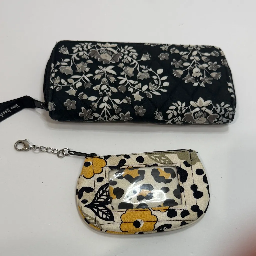 Vera Bradley Black and Yellow Floral Wallet Set - Image 2
