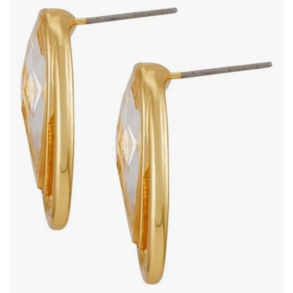 💕VINCE CAMUTO💕 Crystal Oval Stud Earrings NWT - Image 3