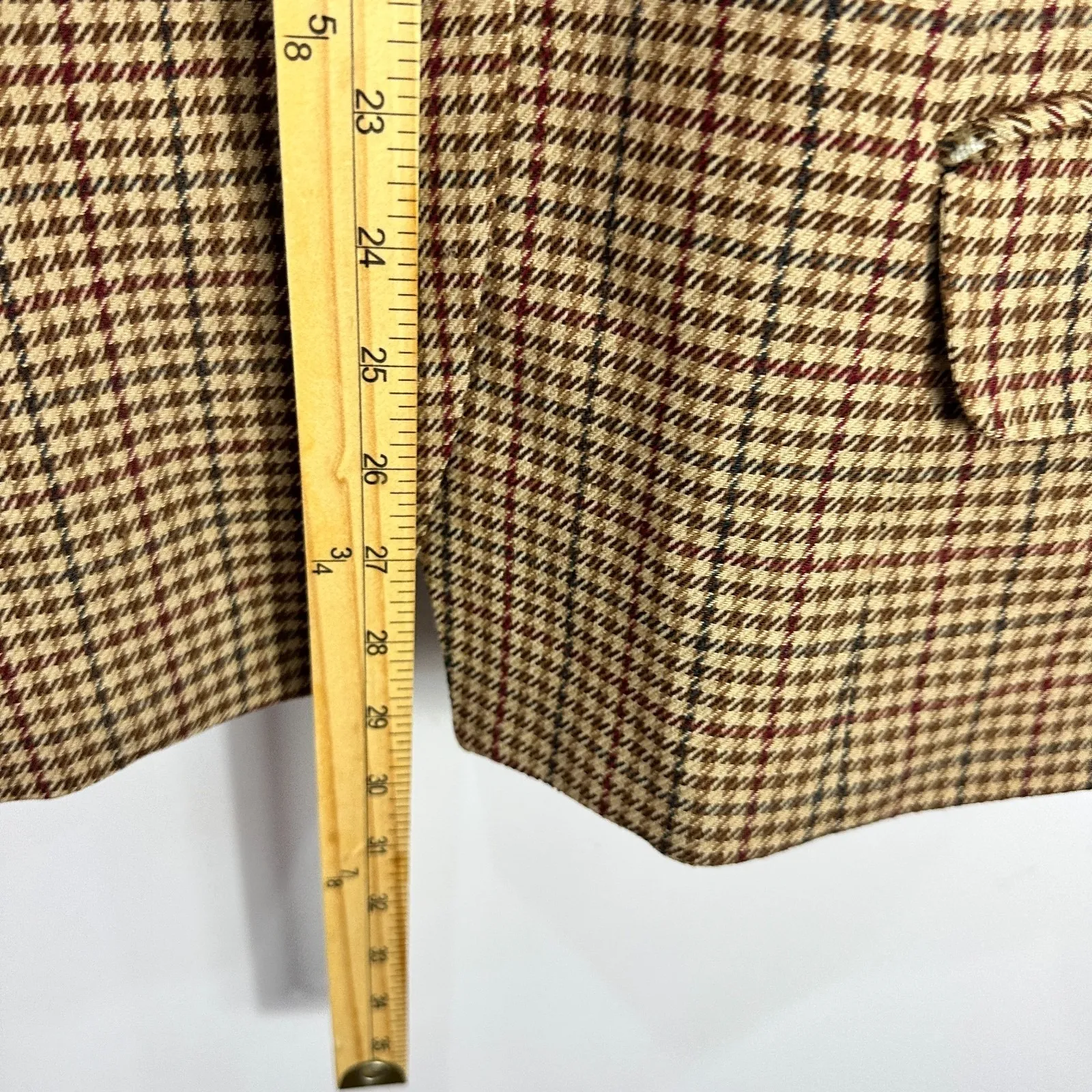 Charter Club Blazer Womens 14 Brown Houndstooth Preppy Academia Quiet Luxury - Image 8