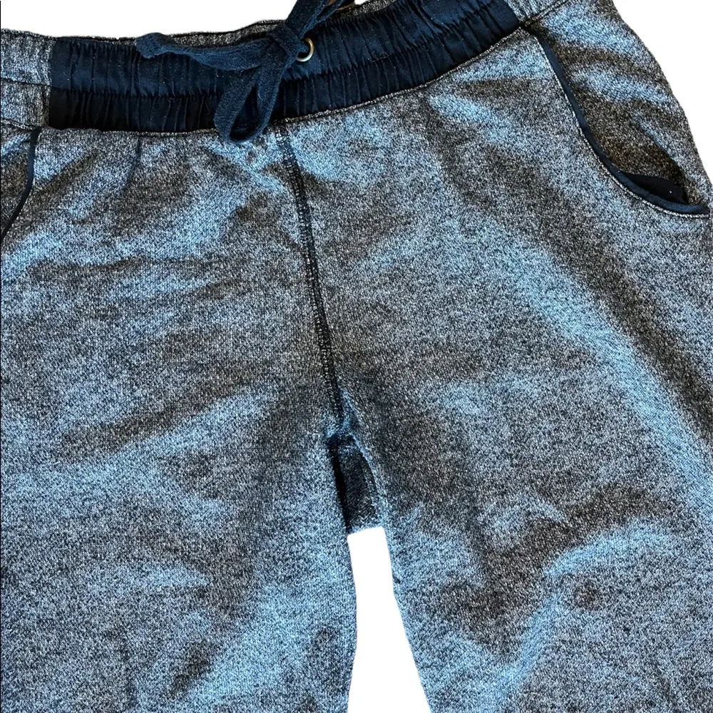 Miss Posh Joggers Black Heather Sweatpants Elastic Drawstring Waist Womens Small Size L - Image 3
