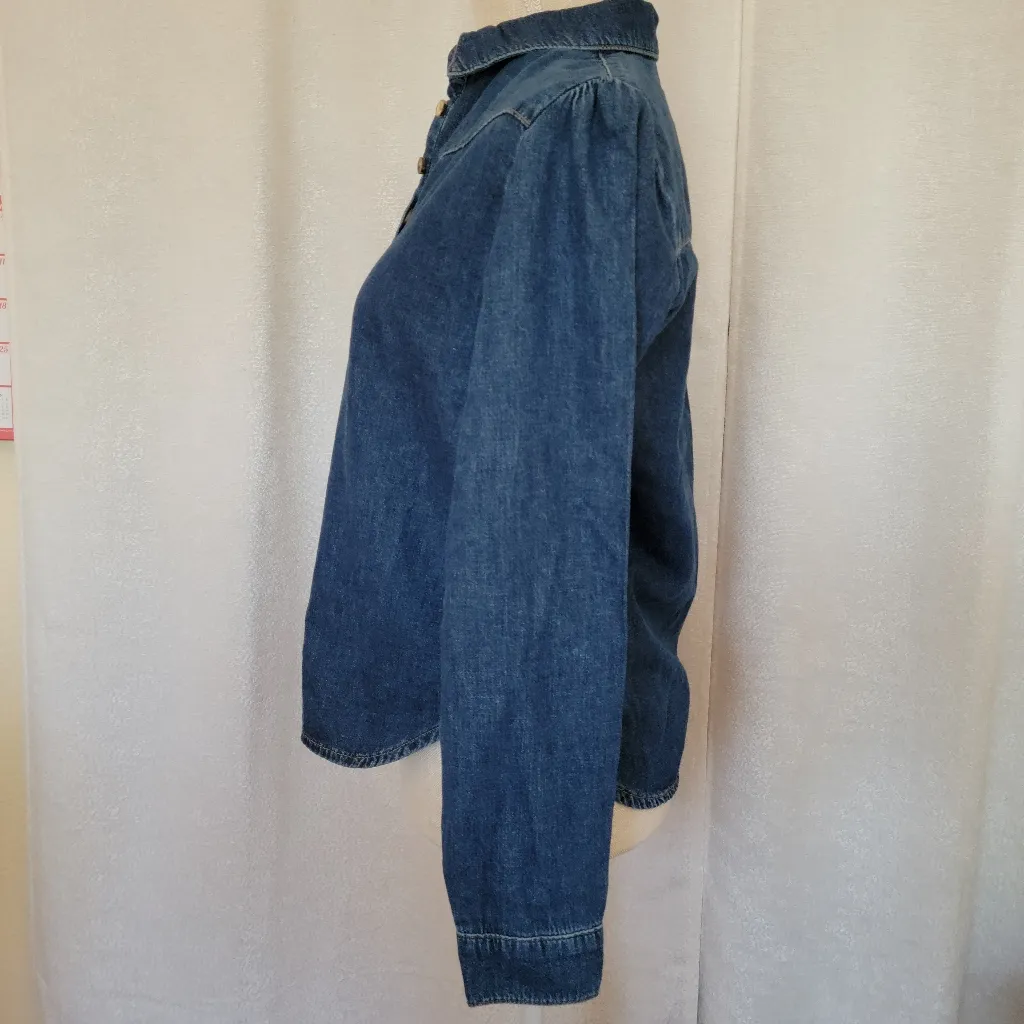 BDG urban outfitters western denim popover blouse - Image 4