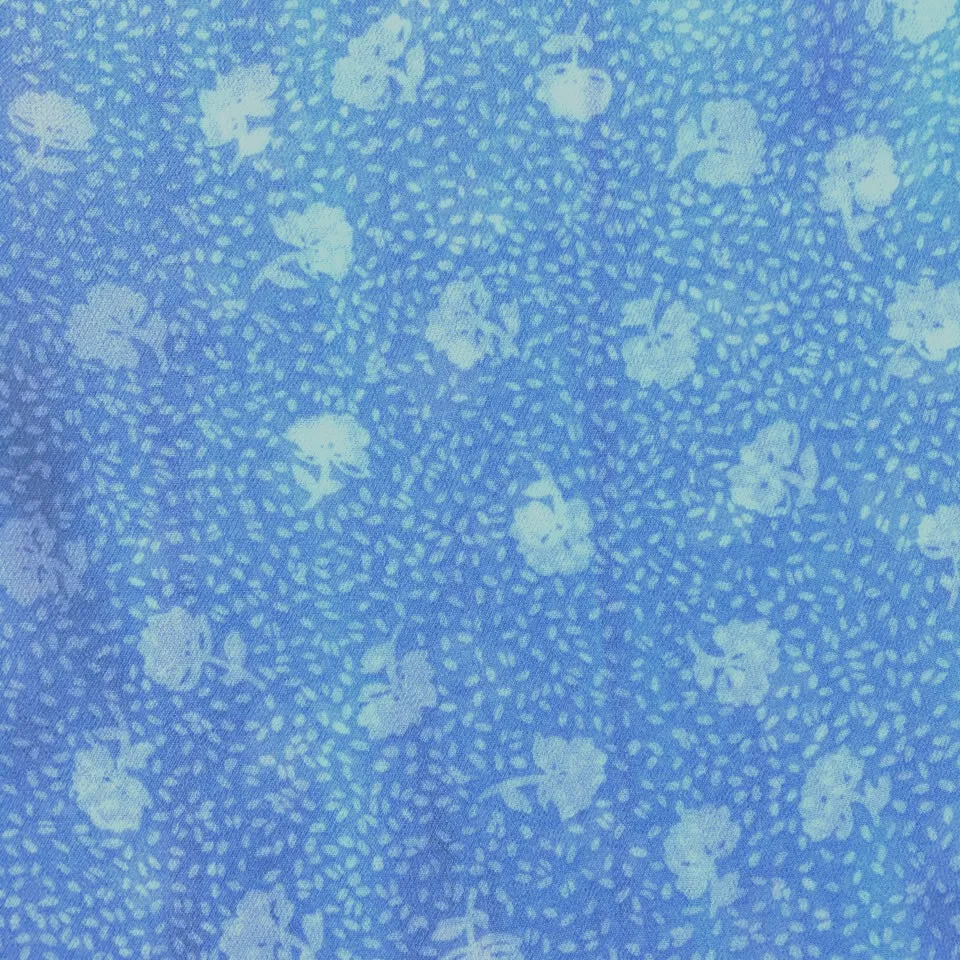 Torrid Top Women Plus 1 1X Sheer Cottage Core Sleeveless Tank Blue Floral Print - Image 3