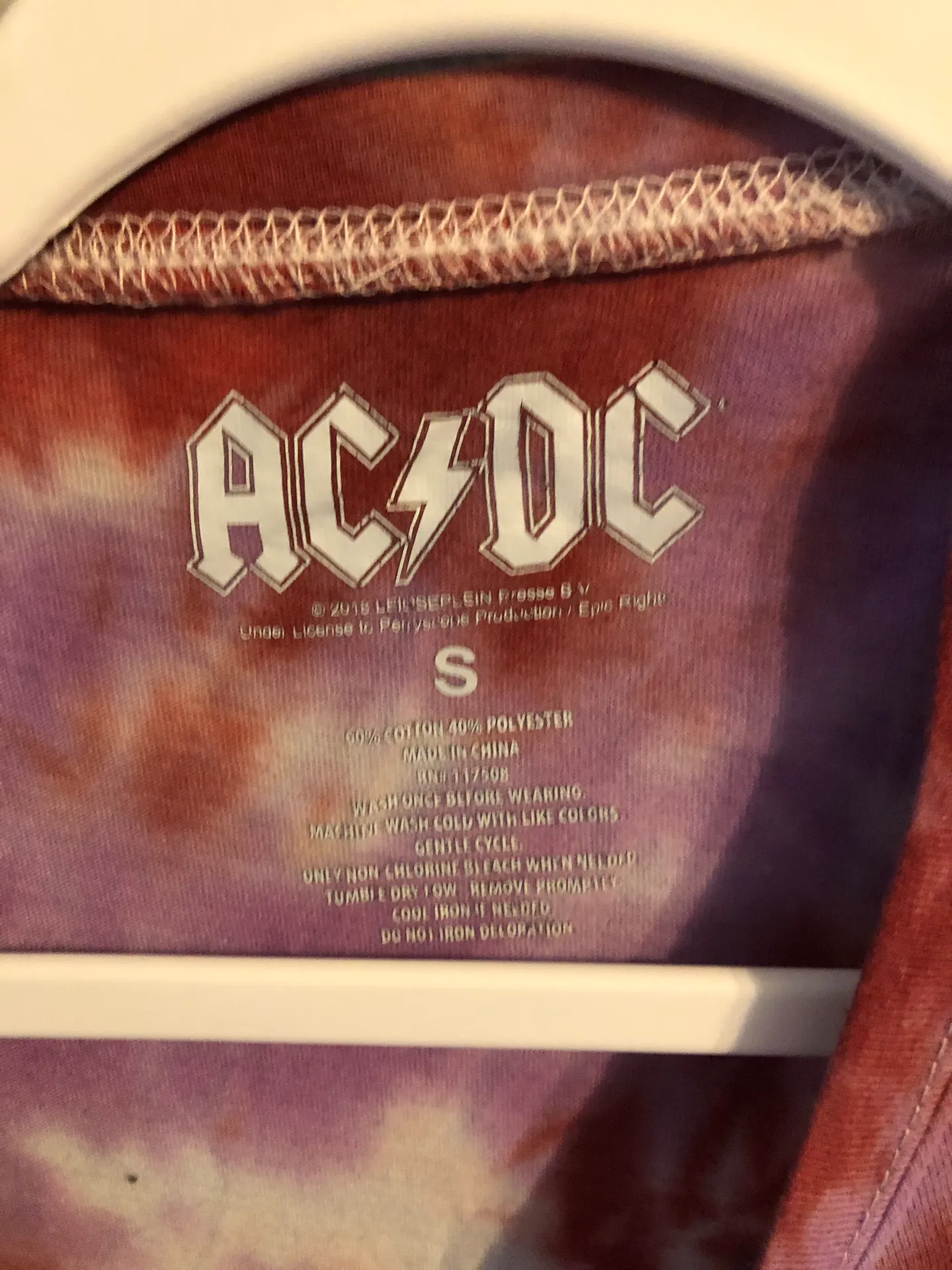 Hot Topic AC/DC Tye Dye Shirt - Image 2