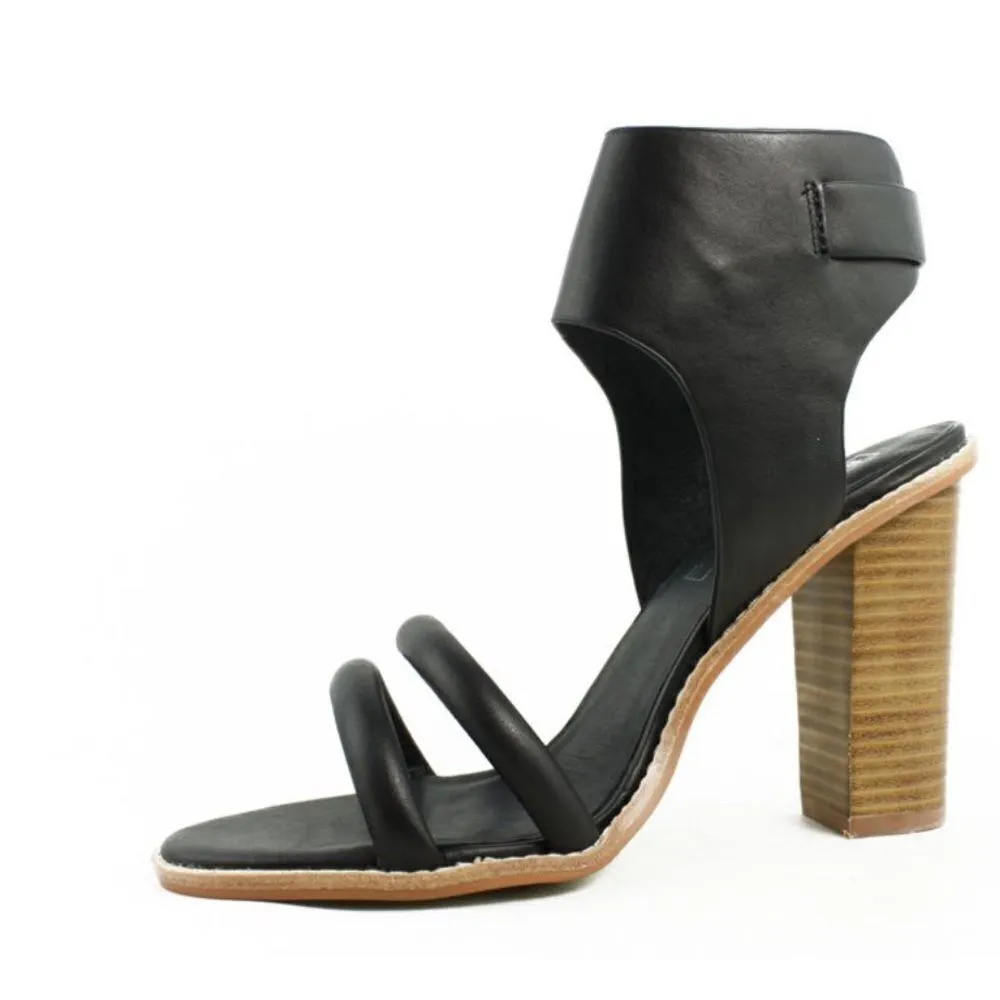 Sol Sana Tiki Heel Leather Pump Black Size 39 (8.5) - Image 5