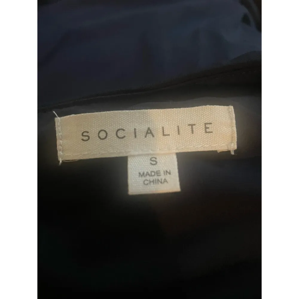 Socialite Black Dress, Small, 1 shoulder drape, $39, B59 - Image 3