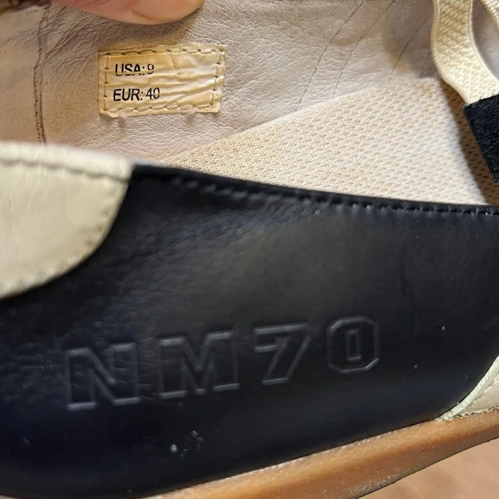 Nm70 women’s Mary Jane contrast sneakers Shoes Size 9 A31 Black - Image 9