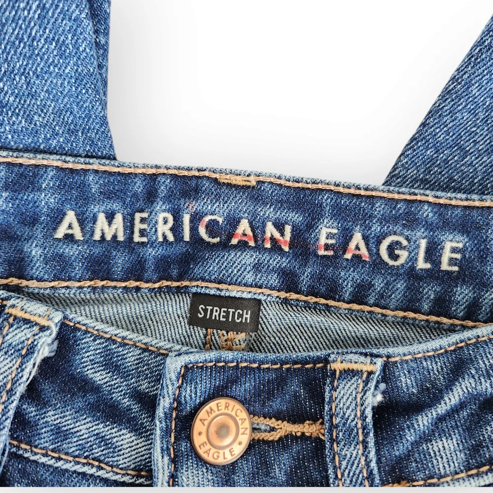American Eagle High Waisted Ripped Mom Jeans 2 - Image 7