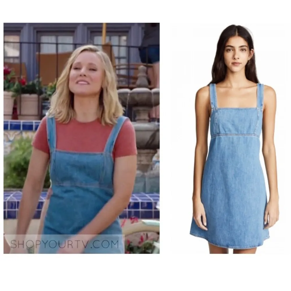 Rag & Bone Paula Flared Denim Square Neck Tank Dress XS - Image 5