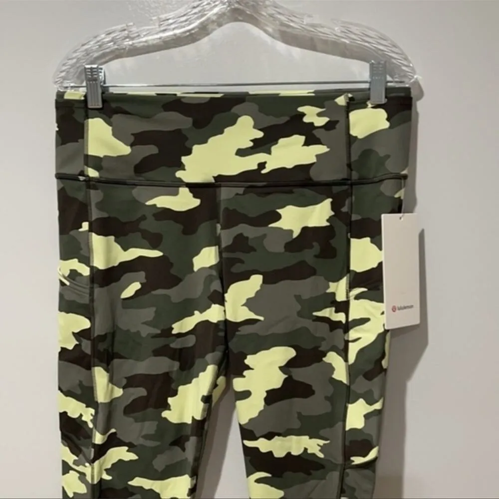 LuLuLemon Fast and Free HR Tights 25” Camo Nulux Brand New Size 14 - Image 3