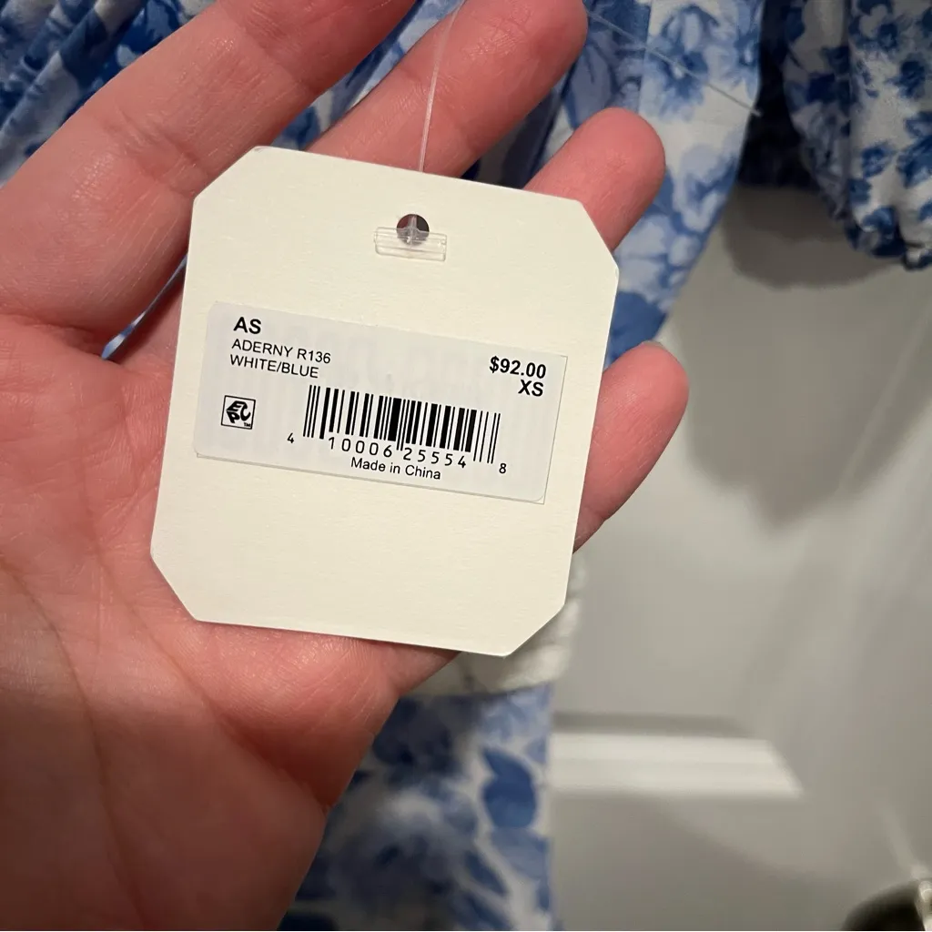 NEW Altar’d State Blue Aderny Floral Mini Dress Size XS Available - Image 6