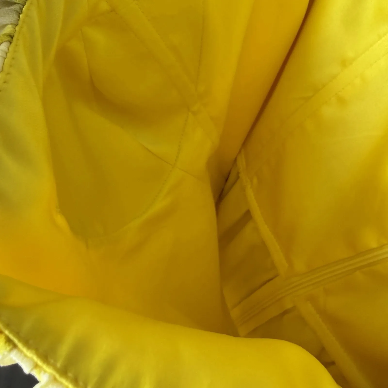 Vince Camuto Yellow Floral Chiffon Strapless Asymmetrical Dress Womens Size 10 - Image 5