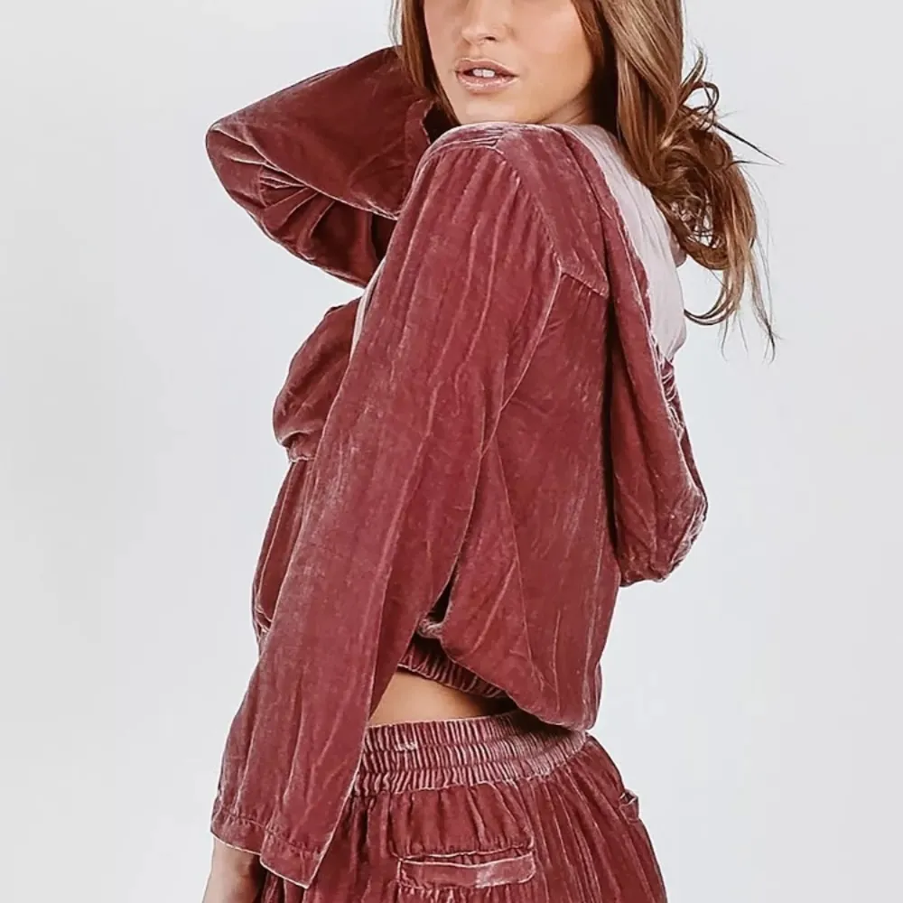 NWT Young fabulous and broke fritzy velour jacket - Image 2