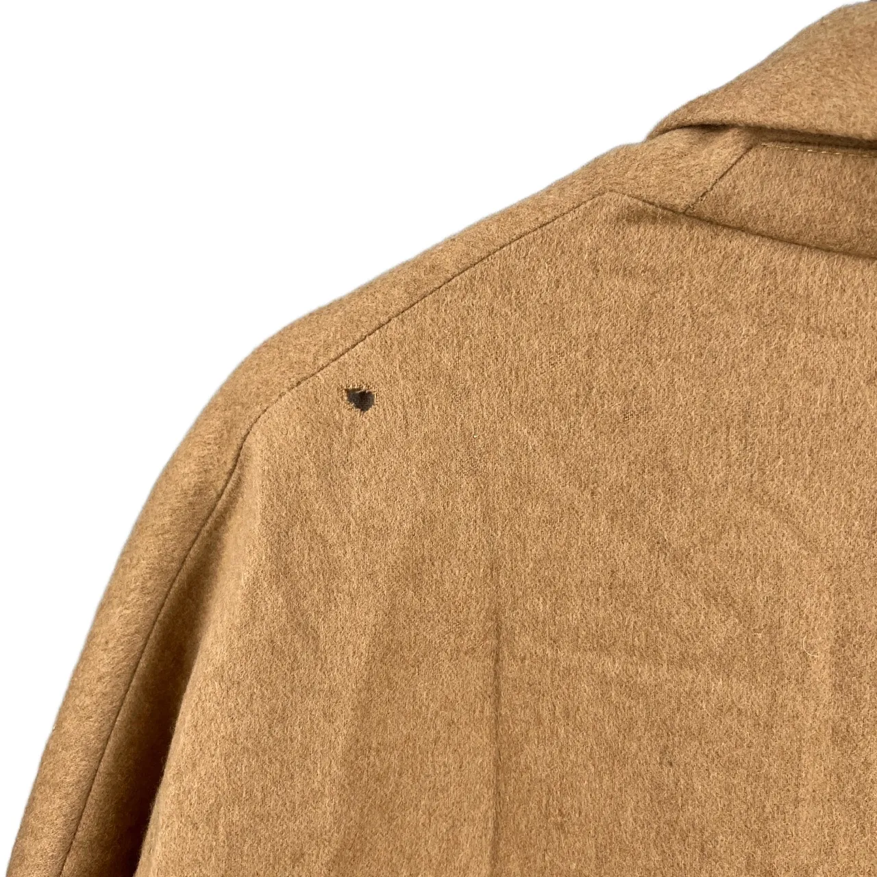 AYR Womens Beige The Robe Coat Jacket Open Front Camel‎ Hair Classic M/L Flaw - Image 5