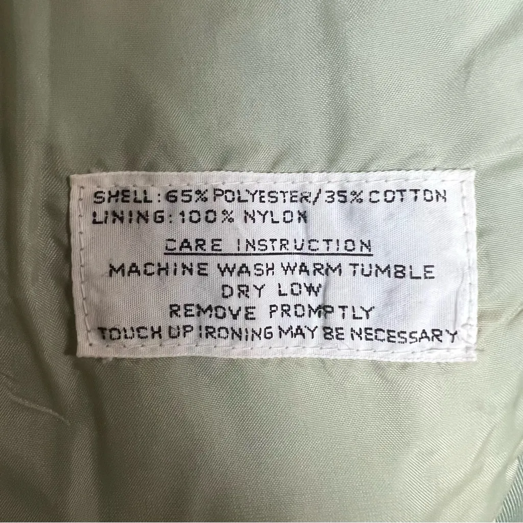 VTG Montgomery Ward Utility Jacket Women’s Sz Small Green Hooded 70s 80s Safari - Image 9