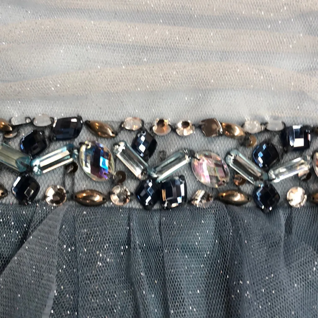 Beautiful size 1 two tone blue sparkly dress - Image 2